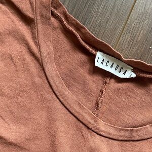 LACAUSA Terracotta Tee Shirt Small